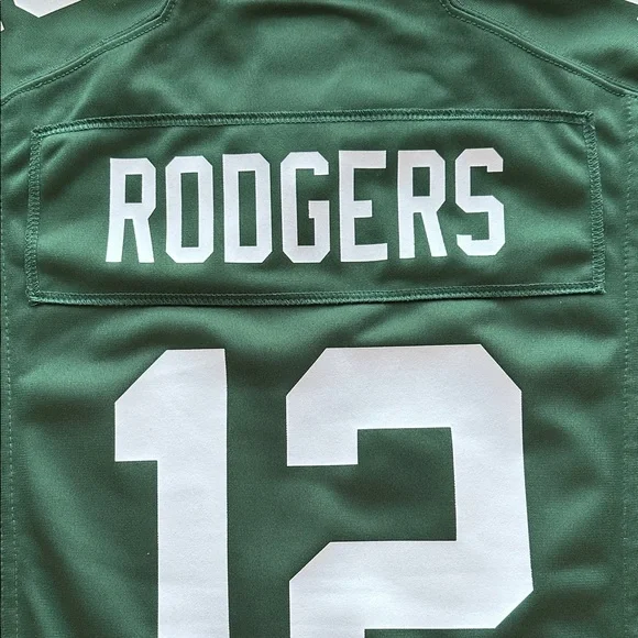 Youth size Small (8) Green and Gold Jersey with Number 12 New with tags - Picture 4 of 16